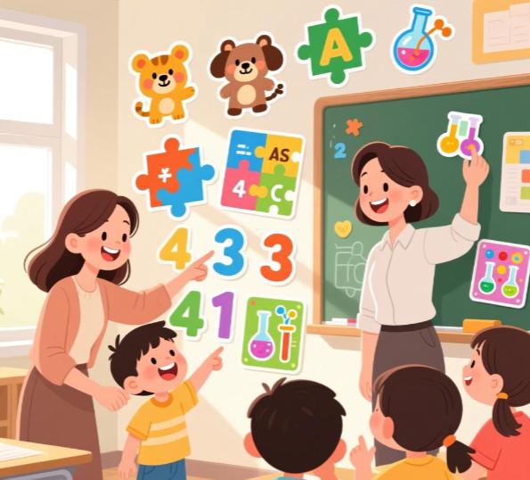 Las pegatinas educativas interactivas han provocado una locura entre padres y profesores, integrando perfectamente los juegos de aprendizaje con